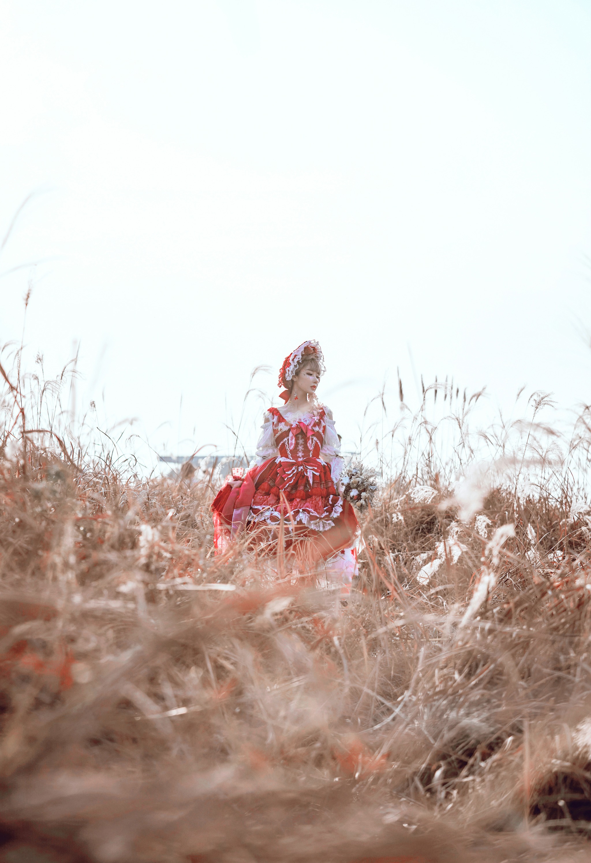 阿包也是兔娘 - NO.002 lolita红裙 [12P]-XikXak